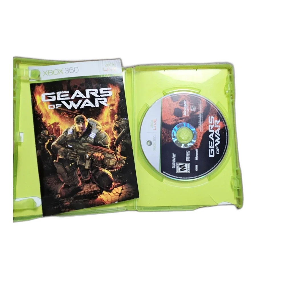 Lot of 4 Microsoft Xbox 360‎ Games - Gear of War, Red Dead Redemption, Batman